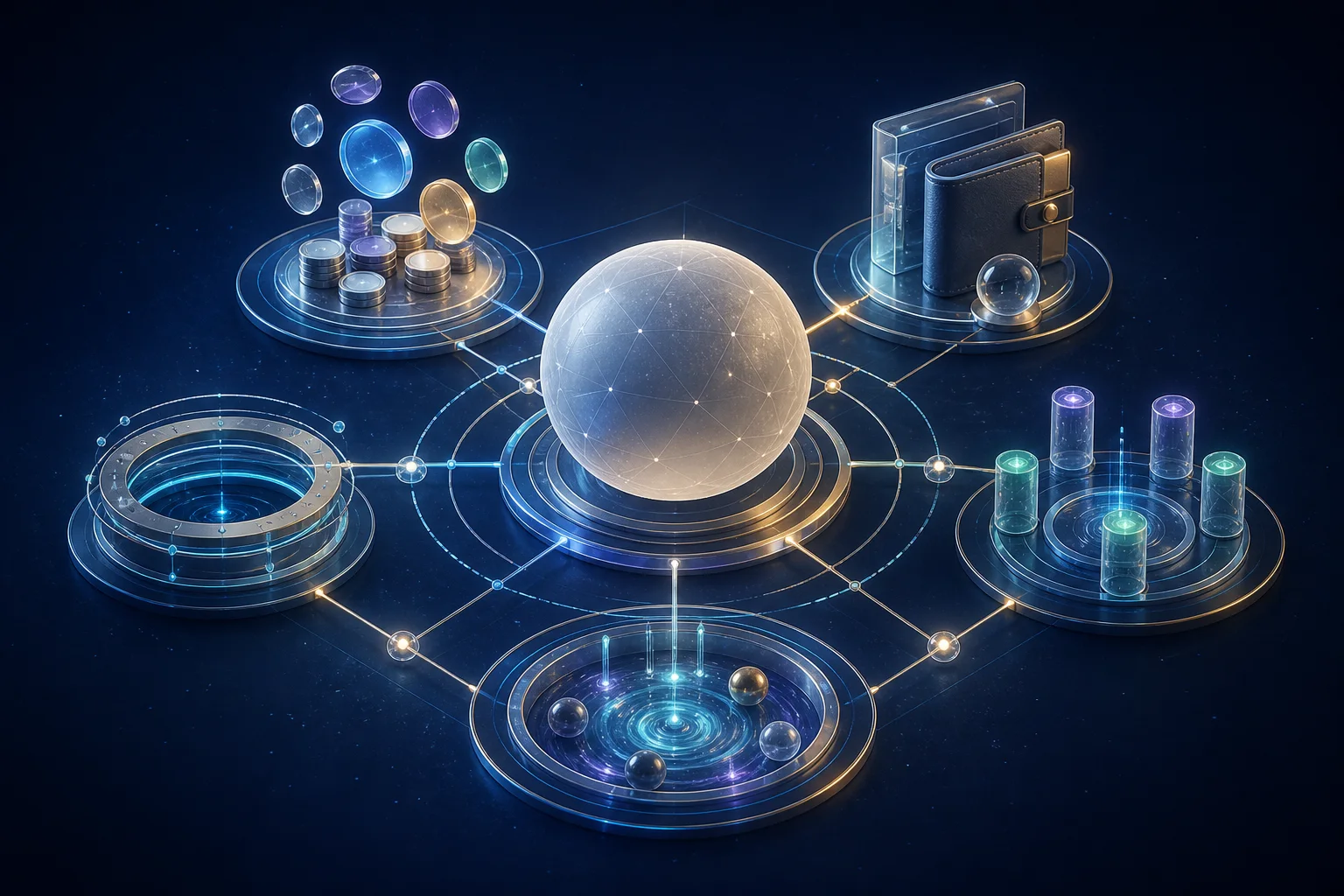 Digital assets guide covering wallets, blockchains, and decentralized finance