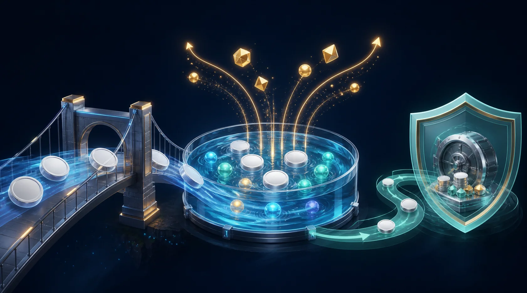 Text-free parallel comparison of fee gates along Layer 1 and Layer 2 bridge routes