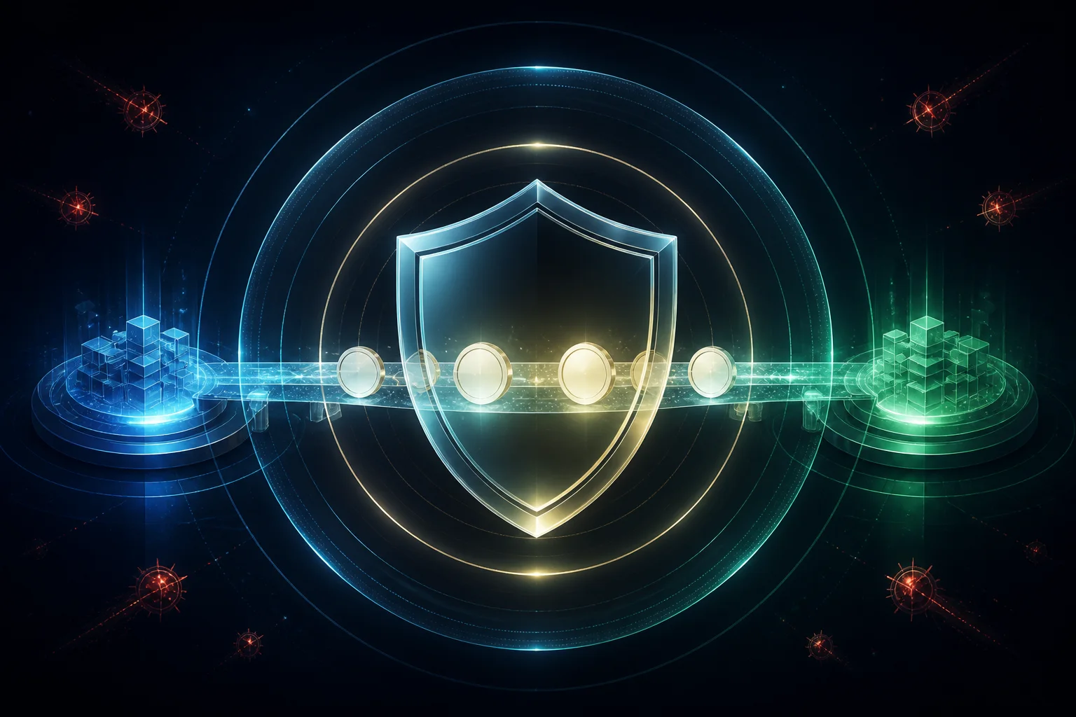 Security shield protecting tokens crossing a cross-chain bridge
